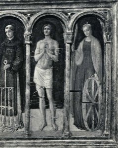 Bellini - San Bernardino da Siena, Sant'Onofrio, Santo Stefano, San Bartolomeo, San Lorenzo, San Sebastiano, Santa Caterina, 61826 gw