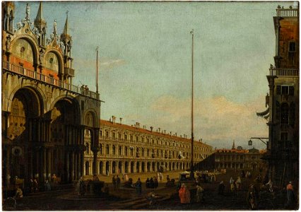 Bellotto (Umkreis) - Vedute mit dem Markusplatz in Venedig, 315