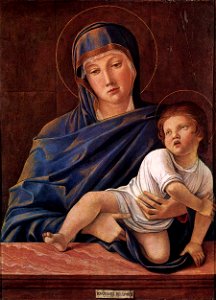 Giovanni Bellini - Madonna with the Child - WGA01640. Free illustration for personal and commercial use.