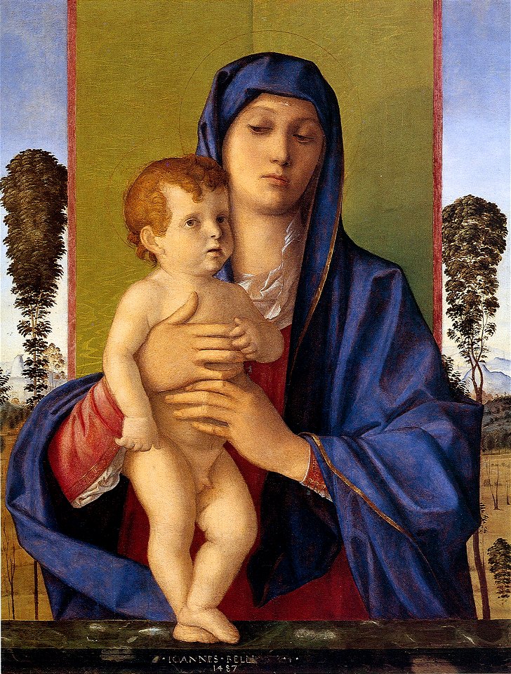 Giovanni bellini, madonna degli alberetti