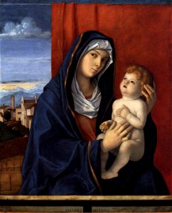 Giovanni Bellini - Madonna and Child - WGA1698. Free illustration for personal and commercial use.