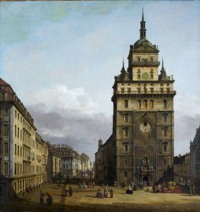 Bellotto - Die ehemalige Kreuzkirche in Dresden, Um 1751-52, Gal.-Nr. 616