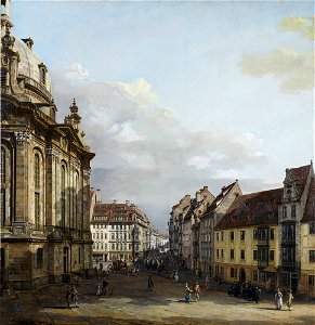 Bellotto - Die Frauenkirche in Dresden, um 1751-52, Gal.-Nr. 617