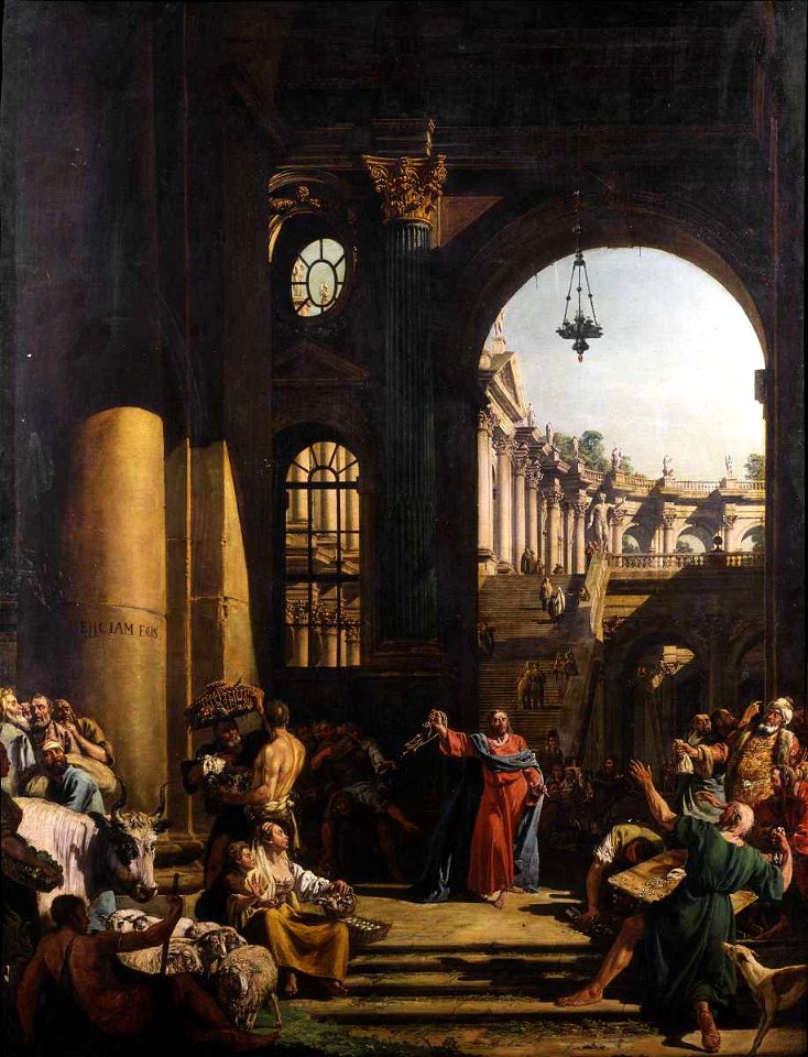 Bellotto - Cristo caccia i mercanti dal Tempio, 1765 ca., Collezione privata, Milano
