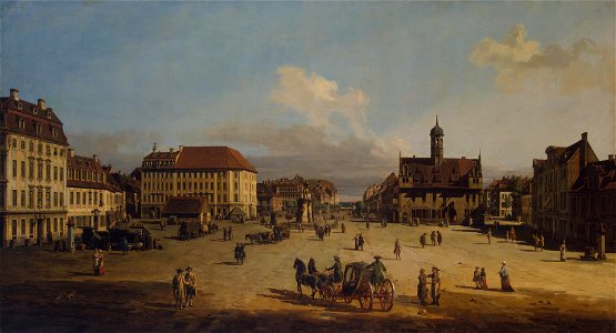Bellotto - Market-Place of the Neustadt in Dresden, 1751-1752, ГЭ-202