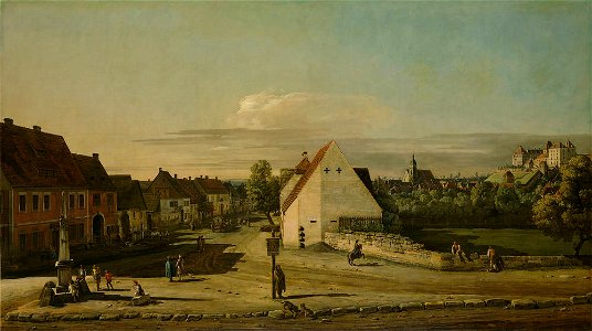 Bellotto - Die Breite Gasse in Pirna, um 1754-55, Gal.-Nr. 622