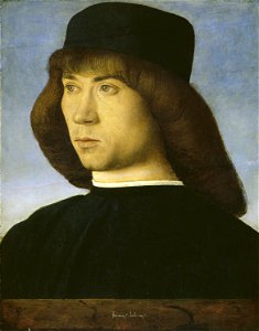 Giovanni Bellini Portrait of a Young Man. Free illustration for personal and commercial use.