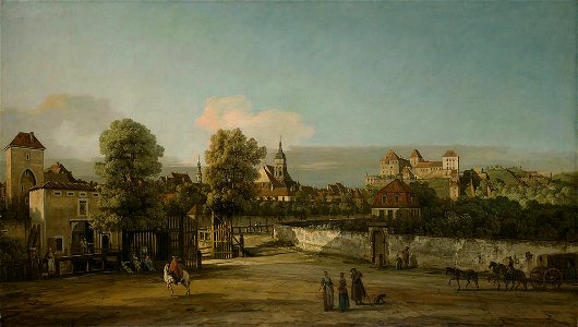 Bellotto - Pirna mit dem Dohnaischen Tor, um 1754-55, Gal.-Nr. 621