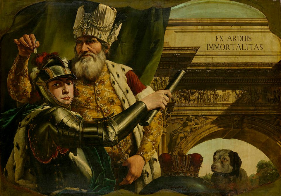 Bellotto - Allegorie EX ARDUIS IMMORTALITAS, Wohl 1762, Gal.-Nr. 633