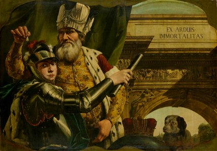 Bellotto - Allegorie EX ARDUIS IMMORTALITAS, Wohl 1762, Gal.-Nr. 633