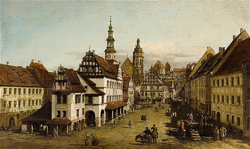Bellotto - PIRNA, A VIEW OF THE THE MARKET SQUARE, lot.39