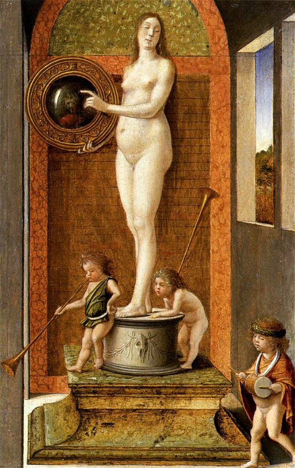Bellini, Giovanni -- Four Allegories ... Prudence - c. 1490