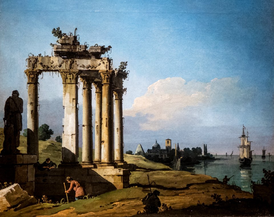 Bellotto - Capriccio con ruderi, Bellotto e Canaletto. Lo stupore e la luce