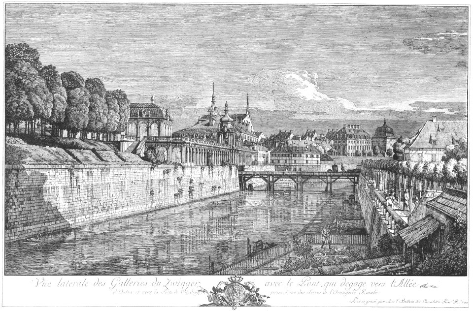 Bellotto Radierung Zwingergalerie
