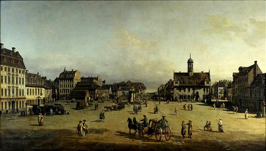 Bellotto - Der Neustädter Markt in Dresden, 1750-51, Gal.-Nr. 612