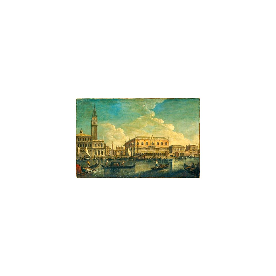 Bellotto - Maniera di - VEDUTA DEL BACINO DI SAN MARCO, CON LA PIAZZETTA ED IL PALAZZO DUCALE, lot.186
