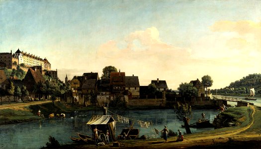 Bellotto - Die Schifftorvorstadt in Pirna, um 1753-54, Gal.-Nr. 626