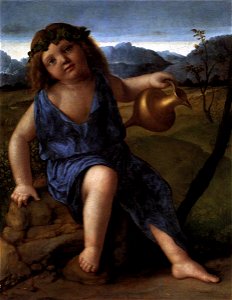 Giovanni bellini, Young Bacchus. Free illustration for personal and commercial use.