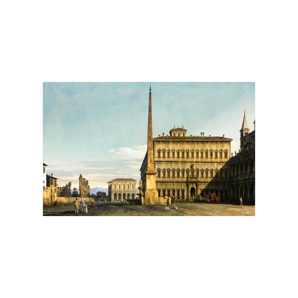 Bellotto - ROME, A VIEW OF THE PIAZZA DI SAN GIOVANNI IN LATERANO LOOKING EAST, WITH THE SCALA SANTA BEYOND, lot.51
