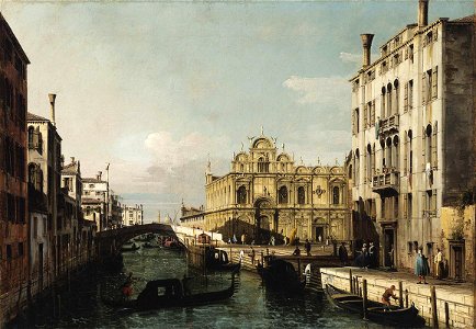 Bellotto - The Rio dei Mendicanti and the Scuola di San Marco, ca. 1740, 494