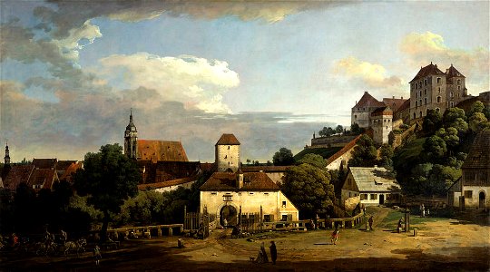 Bellotto - Pirna mit dem Obertor, um 1755-56, Gal.-Nr. 624