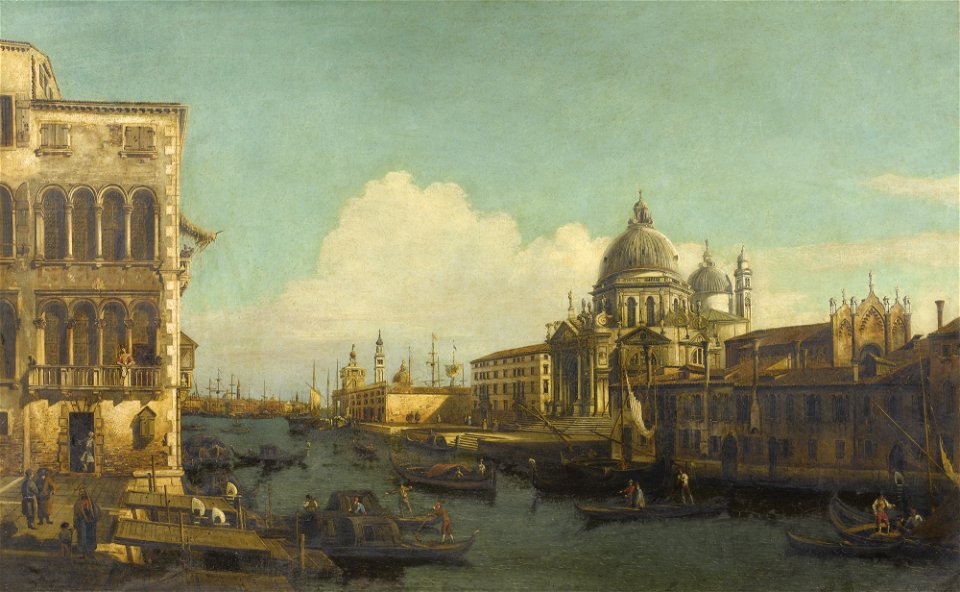 Bellotto - Suiveur de - VENISE, VUE DU GRAND CANAL AVEC SANTA MARIA DELLA SALUTE, lot.348