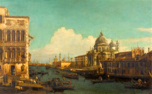 Bellotto - Suiveur de - VENISE, VUE DU GRAND CANAL AVEC SANTA MARIA DELLA SALUTE, lot.348