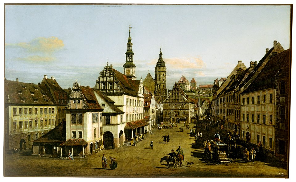 Bellotto - The Marketplace at Pirna , c. 1764, 61.71