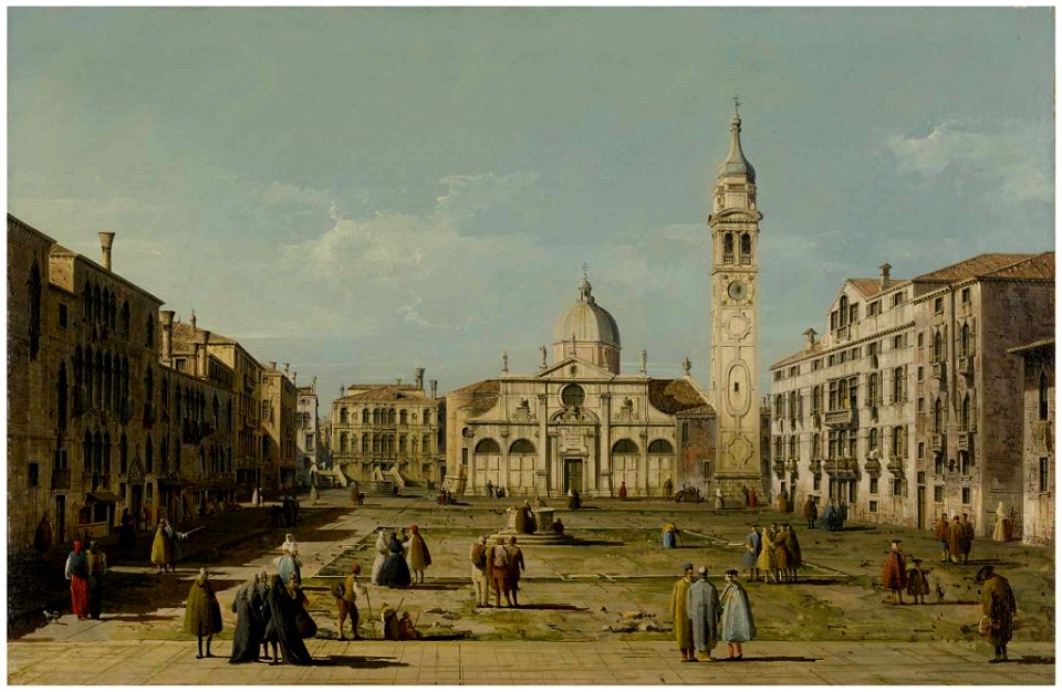 Bellotto - VENICE, A VIEW OF THE CAMPO AND CHURCH OF SANTA MARIA FORMOSA, Lot 26