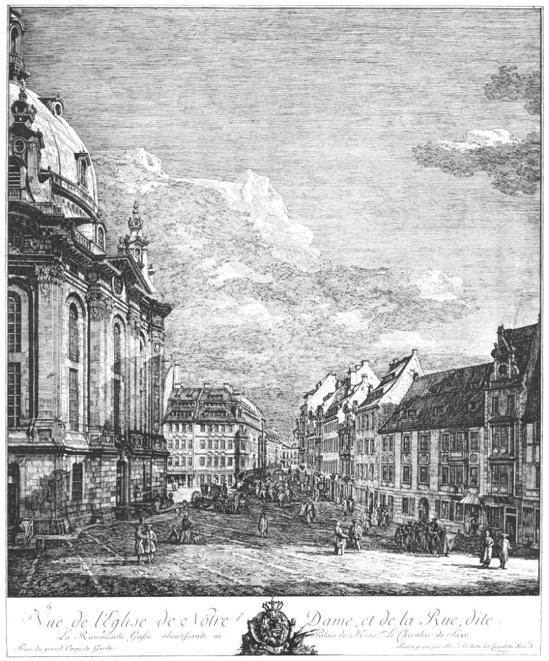 Bellotto Radierung Frauenkirche