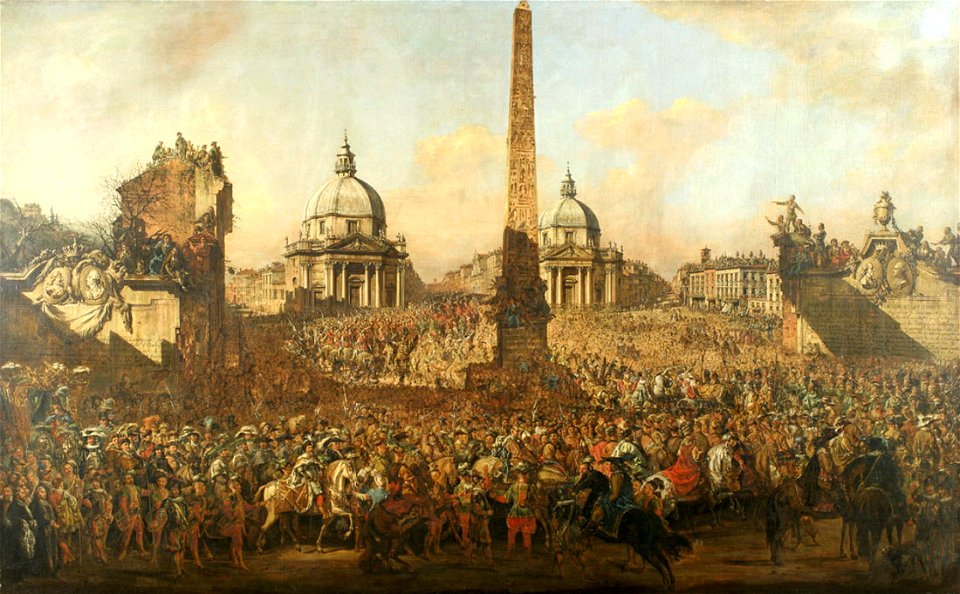 Bellotto - Wjazd Jerzego Ossolińskiego do Rzymu w 1633 roku, 1779