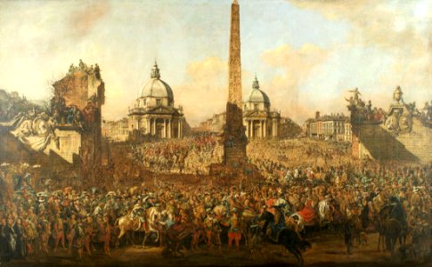 Bellotto - Wjazd Jerzego Ossolińskiego do Rzymu w 1633 roku, 1779