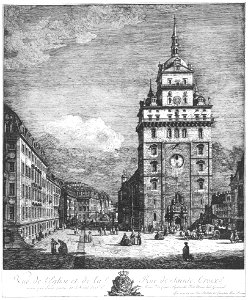 Bellotto Radierung Kreuzkirche