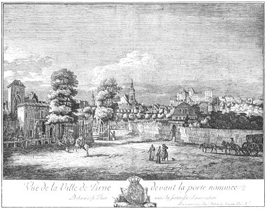 Bellotto Radierung Pirna Dohnaisches Tor