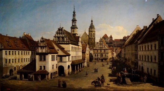 Bernardo Belotto, called Canaletto, 'The Pirna Market Place', 1768, Pushkin Museum, Moscow