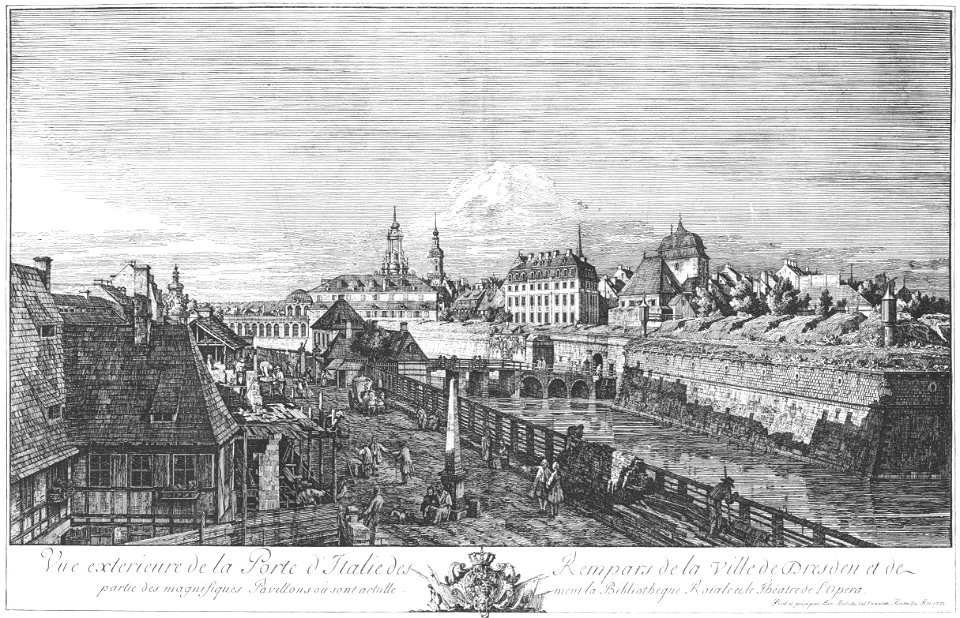 Bellotto Radierung Wilsdruffer Tor