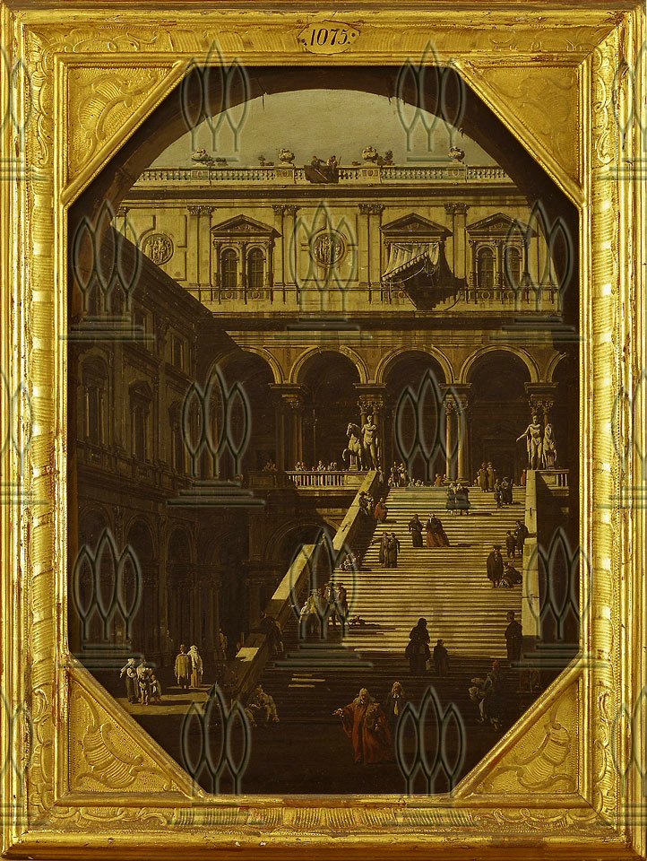 Bellotto - Riesentreppe im Dogenpalast in Venedig