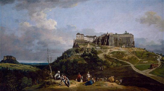 Bernardo Bellotto - Festung Königstein (National Gallery of Art)