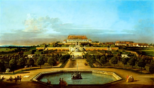 Bernardo Bellotto, The Schloss Hof, Garden Side
