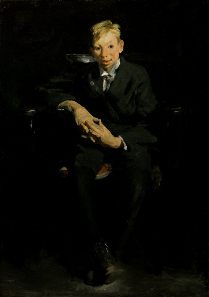 George Wesley Bellows - Frankie, the Organ Boy - Google Art Project