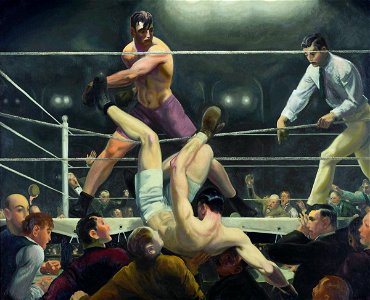 Bellows George Dempsey and Firpo 1924. Free illustration for personal and commercial use.