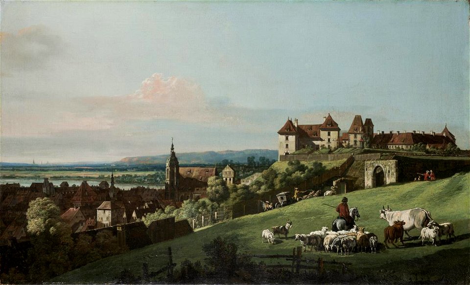 Bellotto - View of Pirna in Saxony, 1763, 1931.280