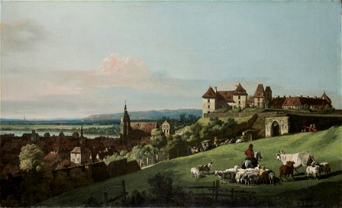 Bellotto - View of Pirna in Saxony, 1763, 1931.280