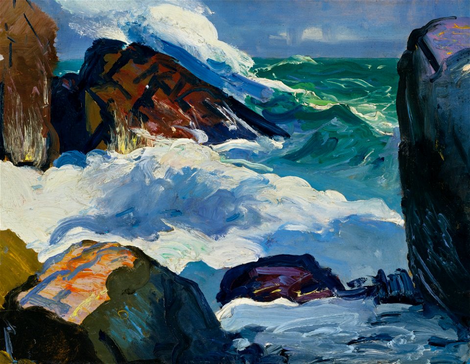 George Bellows - Sunlit surf, 1913
