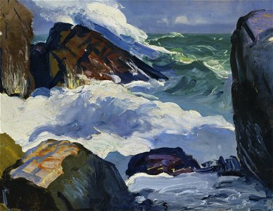 George Bellows - Sunlit surf, 1913
