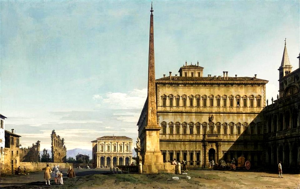 Bernardo Bellotto - Rome - View of the Piazza di San Giovanni in Laterano - WGA01820