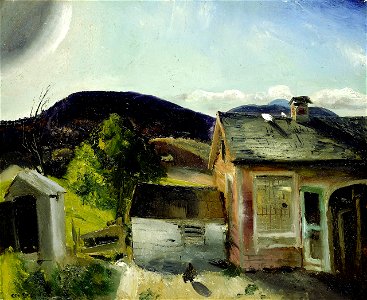 George Bellows - The Village Houses (1920)