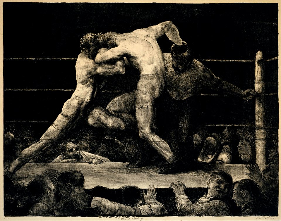 George Bellows - A Stag at Sharkey's - Google Art Project