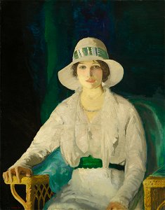 George Bellows - Florence Davey (1914). Free illustration for personal and commercial use.