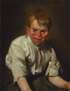 George Bellows - Portrait of a Laughing Boy (1907)